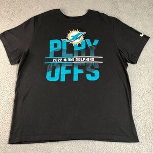 Miami Dolphins Shirt Mens XL Gray NFL Football Nike Tee Graphic Logo‎ Sportswear